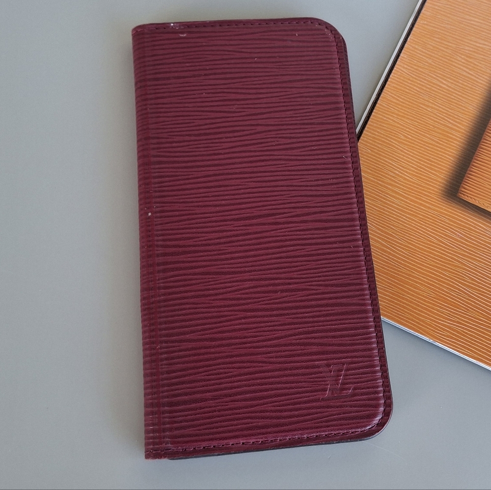 Louis Vuitton Epi Leather Phone Case Burgundy Wallet